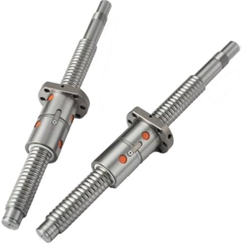20mm Linear Ball lead screw 1pcs RM2005 Rolled ballscrew L=350mm C7 +1pcs DFU2005 Double ball nut