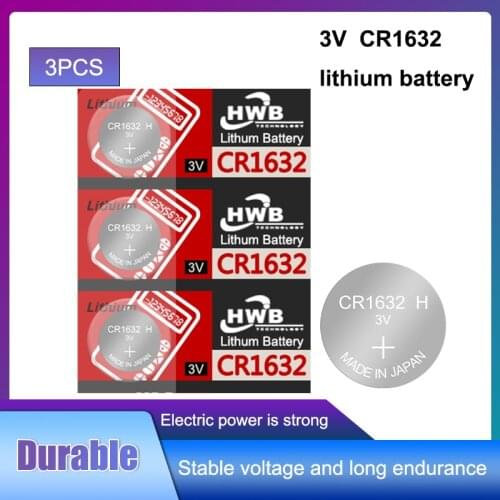3 X original brand new battery for maxell cr1632 3v button cell coin batteries for watch computer cr 1632 For LED Lights Toys