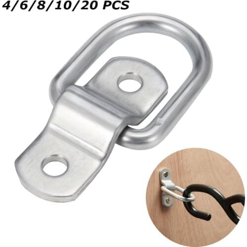 4X 6X 8X 10X 20X Lashing Ring Staple Cleat Tie Down Trailers For Vans Trucks Horsebox Boat Ropes