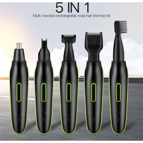 5 in 1 Nose Ear Hair Trimmer For Men Clipper Ear Face Eyebrow Nose Hair Removal Trimer Eyebrow Shaver Haircut Groomer Device