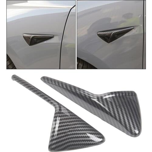 2 Pieces Side Camera Protection Cover Fit for Tesla Model Y 2021 Trim Auto