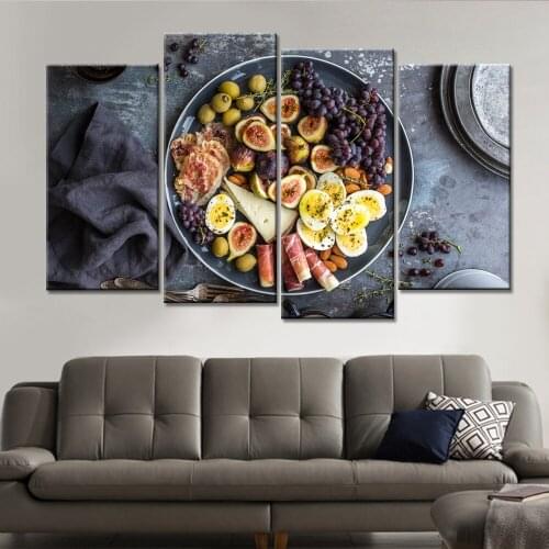 Fruit Food Paintings for Living Room Wall Canvas Art 4 Piece Posters and Prints Nordic Wholesale Drop Shipping Without Frame