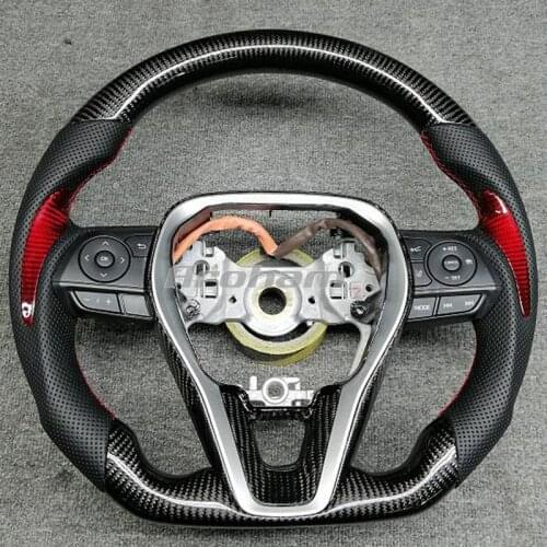 Customized Racing Carbon Fiber Steering Wheel For Toyota Camry 2018 2019 2020 2021 8th MK8
