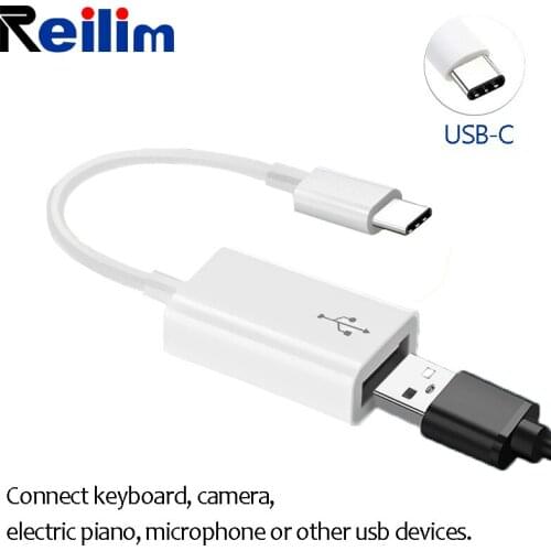 Reilim type c OTG cable adapter USB c to usb camera piano for ipad pro huawei xiaomi Macbook Pro phone tablet computer converter