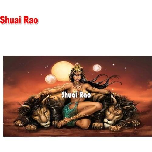 New diy Diamond Painting Beauty Lion beast mosaic Diamond Animals 3d Picture Full Square/round 5d diamond Embroidery Woman