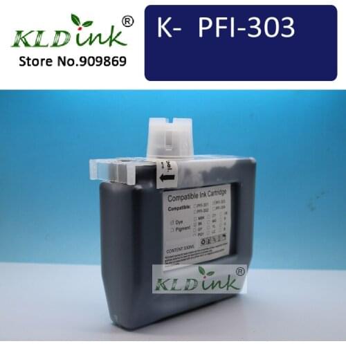 KLDINK - PFI-303BK Black Ink Cartridge ( 2958B001 Ink) - compatible with imagePROGRAF IPF825 Printer