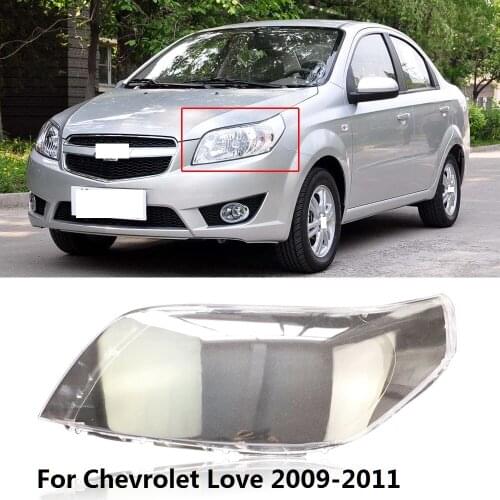 CAPQX 1PC For Chevrolet Love Aveo 2009 2010 2011 Front Headlamp Lampcover Headlight Lampshade Lamp Shade Shell Cover Cap