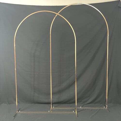 Gold Black White Metal Arch Curtain Balloons Props Aisle Stand Wedding Decoration Stage Party Birthday Background Flower Frame