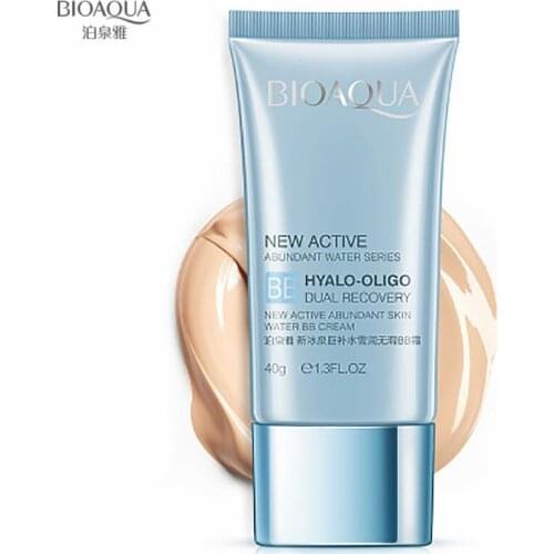 BIOAQUA 40g New Spring Water Moisturizer BB Cream Whitening Oil Control Concealer Cream Nude Brighten Skin Isolation Face Cream