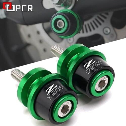 M10 For KAWASAKI Z750 Z 750 2007 2008 2009 2010 2011 Motorcycle CNC Swingarm Spools Stand Screws Slider