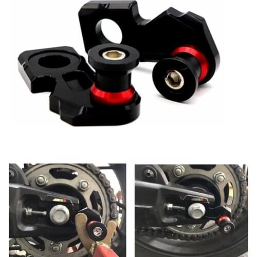 Motorcycle CNC Aluminum Chain Adjuster Block Rear Swingarm Spools for Honda CB650F CBR650F 2014-2019 CB650R 2019