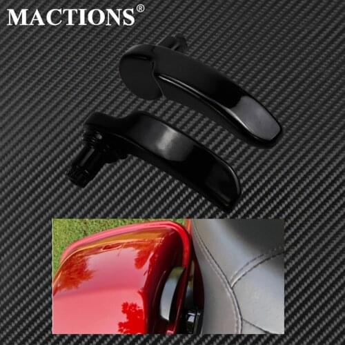 Motorcycle Saddlebag Lid Lifter Black Billet Aluminum For Harley Touring Electra Glide Road King Street Glide FLHR FLTRX 2014-19