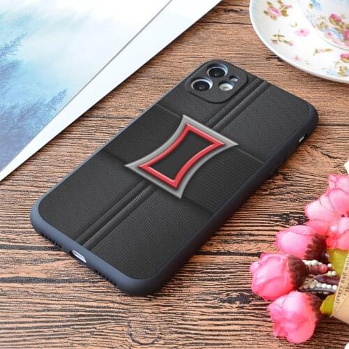 For iPhone Black Widow Belt Buckle Print Soft Matt Apple iPhone Case