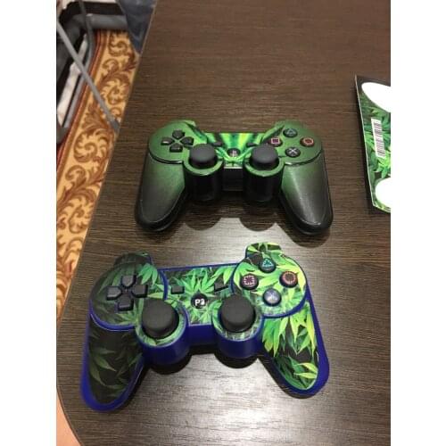 1 Pc Green Leaf Cool DIY Skin Sticker for PS3 Controller Cover Playstation Remote Controller