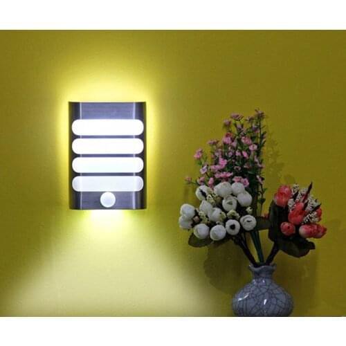 USB Rechargeable Wall Light Motion Sensor Wall Lamp Sconce LED Night Light Stick On Anywhere For Indorr Stair Bedroom Hallway