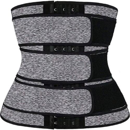 3 Belt Waist Trainer Neoprene Xmetre Power Belts Waist Slimming Cincher Bustier Zip Up Corset Sport Super Tight Gorset Underbust