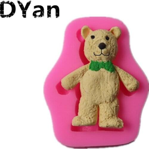 New Product Cute Bear Fondant Cake Mold Chocolate Mold Biscuit Mold DIY Cake Baking Decoration Mold A1608