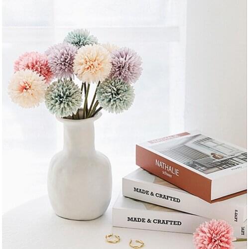 1Pc Simulation Dandelion Realistic Looking Charming Faux Silk Flower Floral Arrangement Artificial Flower for Office Wholesale