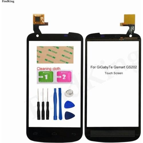 Phone Touch Screen Front Glass For GiGabyTe Gsmart GS202 TouchScreen Touch Screen Sensor Digitizer Panel Tools Adhesive