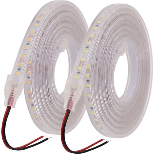 SMD2835 LED Strip Light 12V 24V Flexible LED Tape Ribbon 120Leds/m IP67 Waterproof Stripe String White/Natural White 4000K/Warm