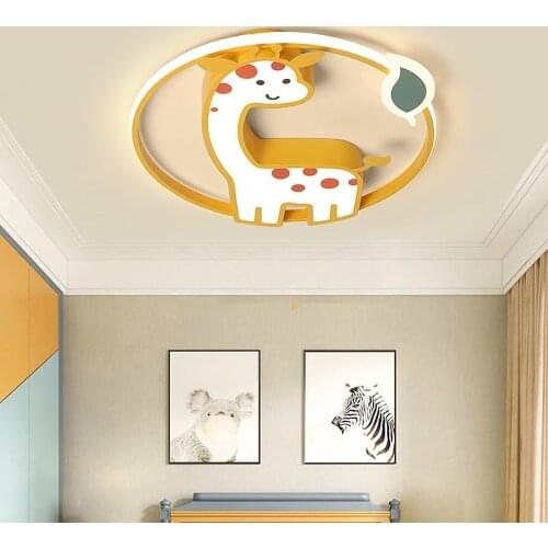 Led Cute Bedroom Light For Kids Room Ceiling Light Nursery Baby Room Lighting Fixtures Animal Deer Children Bedroom Lighting