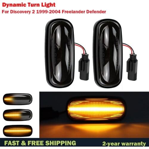 LED Turn Signal Dynamic Sweep Side Marker Lamp Repeater Indicator Light for Discovery 2 1999-2004 Freelander Defender XGB000030