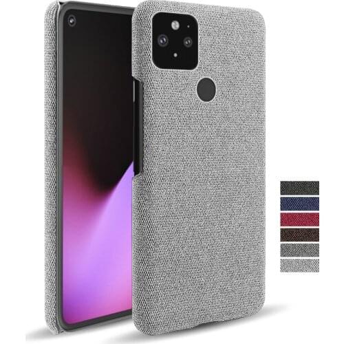 Cloth Leather Case Funda On The For Google Pixel 5 5A 4A 4 3 3A 2 XL Pixel4a 5G Pixel5 Pixel5a Slim Retro Cloth Hard PC Cover