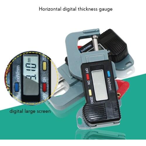 Precision Digital Lateral Thickness Gauge Measuring Range 0-12.7mm Cloth Paper Film Hardware Thickness Measuring Instrument