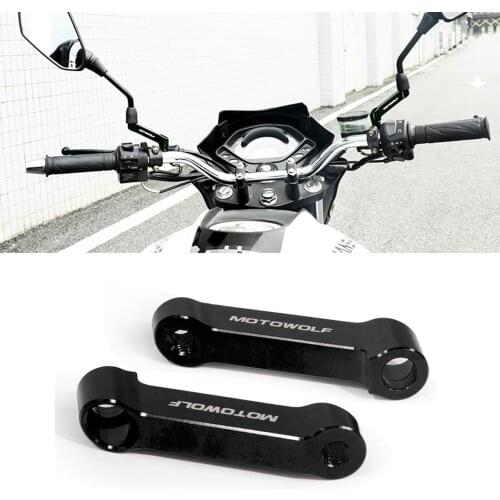 8mm 10mm Aluminum Alloy Motorcycle Rearview Mirror Extension Mount Bracket Holder Universal Motorbike Riser Kit Accessories