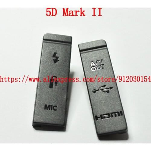 High-quality NEW USB/HDMI-compatible DC IN/VIDEO OUT Rubber Door Bottom Cover For Canon EOS 5D Mark II / 5DII / 5D2 Camera