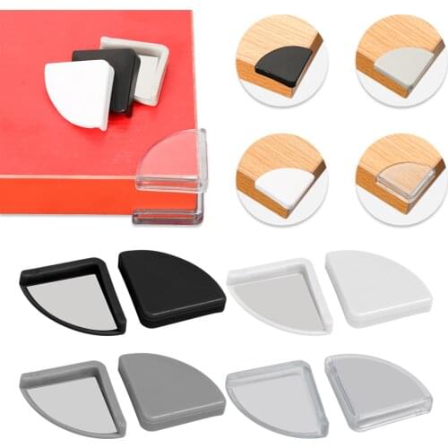 4Pcs/Pack Baby Soft Silicone Safety Corner Protector Table Desk Corner Guard Children Safety Edge Guards for Kids Protection