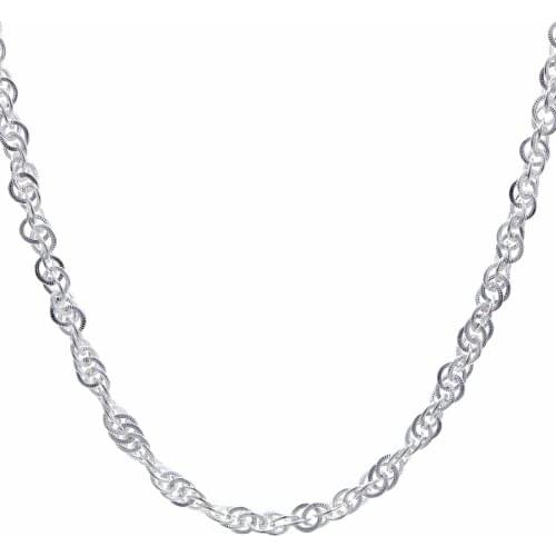 Simpel Collection Beaded Snake Chian Necklace Bracelet Fit Women Bead Charm Silver Europe Jewelry