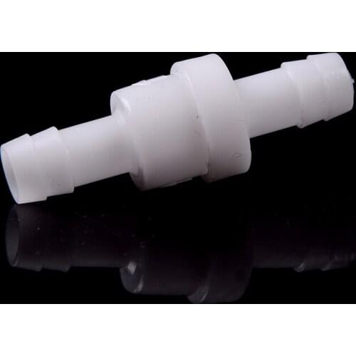 1PCS 12mm Plastic One Way Inline Check Valve Fuel Gas Liquid Water