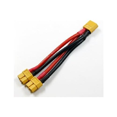 10cm XT60 Connector 1 Male 2 Female 12AWG Parallel Connection Cable for Charger