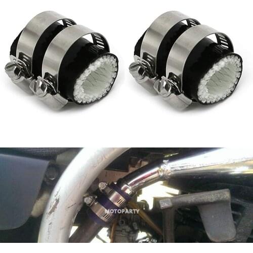 1" ID by a round 2" long Rubber High Temp Exhaust Couplings Clamps For Yamaha Banshee YZF350 YFS200 Raptor Blaster ATV bIke