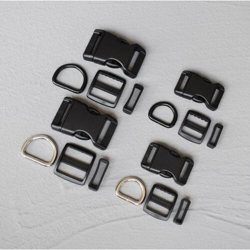 50 Sets 20/25mm Plastic Buckle Strap Rectangular Buckle Adjuster For Bag Pet Dog Collar Necklace Sewing Handmade Accessory 4sP