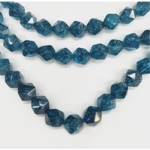AAA 6-10MM 1Strand/Pack 100% Natural Crystal Blue Quartz Stone Semi-precious Bead Jewellery Loose Strands Beads