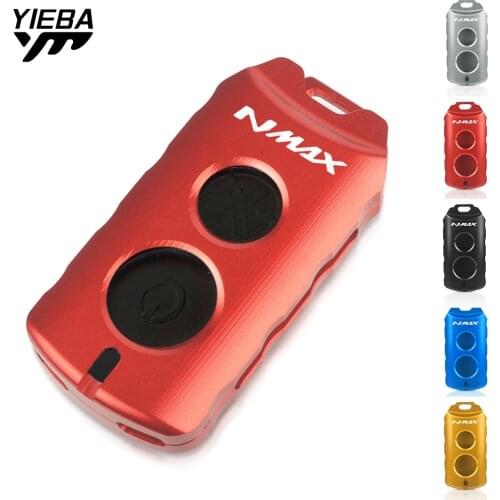 Motorcycle Accessories Aluminum Fob Key Shell Case Cover Holder Protector For Yamaha NMAX 125 155 N-MAX 2015 2016 2017 2018 2019