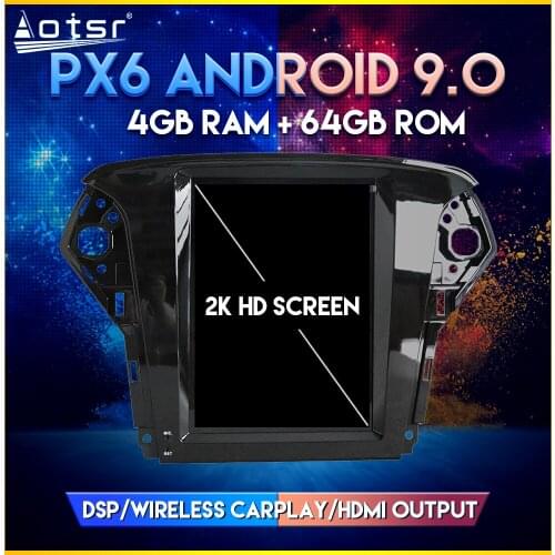 Car GPS Radio For Ford Mondeo 2011-2015 PX6 Android 9.0 Tesla style Vertical screen Car GPS Navigation Player DSP CARPLAY