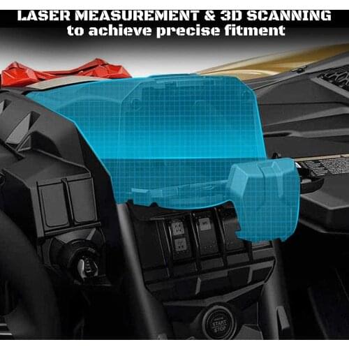 Black Electronic Device Holder With Integrated Storage For 2017-2018 Can Am Maverick X3 Models GPS Phone Navigation Bracket