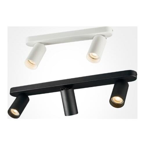 Dimmable multi-head spotlights surface-mounted ceiling anti-glare living room bedroom aisle long linear guide-free light 20W/30W