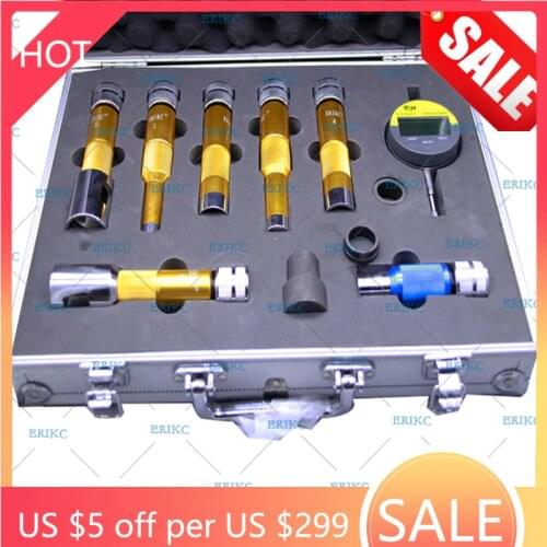 ERIKC Injector Shims Lift Measuring Instrument E1024007 Common Rail Injector Nozzle Washer Space Testing Tools Sets