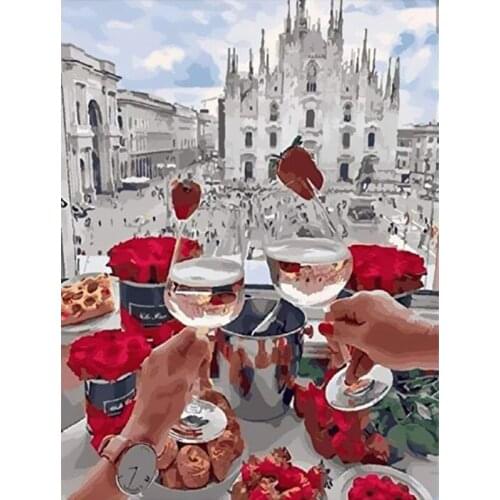 Paint By Numbers For Adults Children DIY HandPainted Oil Painting Landscape Picture Paint Home Decoration Custom Photo