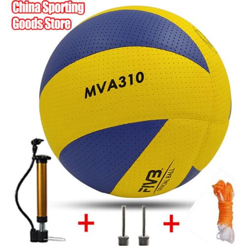 Classic volleyball, special for training, microfiber, Pu soft volleyball, high quality, free air pump + air needle +Net bag