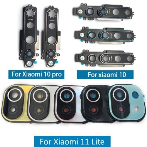 Back Rear Camera Glass Lens Circle Cover With Adhensive For Xiaomi Redmi note 10S / Mi 10 Pro Mi10 mi 11 lite Ultra