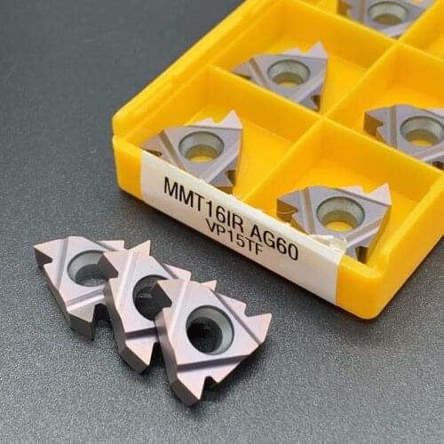 MMT16IR AG60 VP15TF US735 Outer Grooving Tool Holder Carbide Blade, 10PCS Blade Turning Tool MMT16IR AG60-S VP15TF US735
