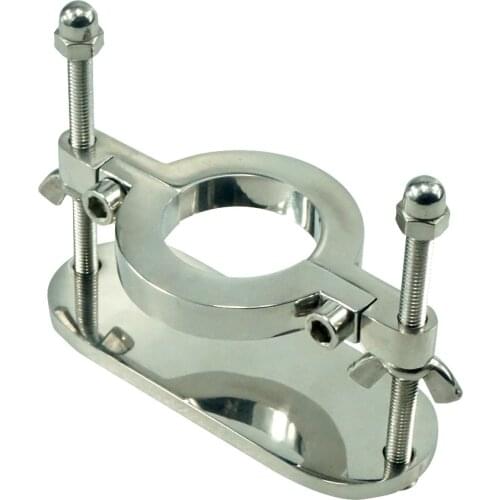 Surprise Show Hey Stainless Steel Scrotum Pendant Male Hinged Cock Ring Egg Lock CBT Ball Stretcher Ring Chastity Devices 35mm