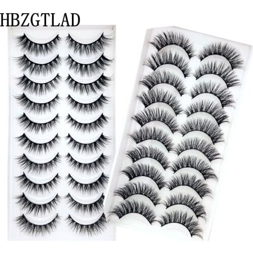 NEW 38 Styles 10pairs natural false eyelashes fake lashes long makeup 3d mink lashes extension eyelash mink eyelashes for beauty