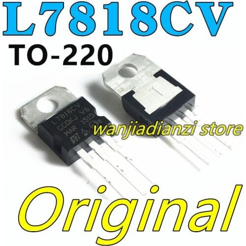 NEW L7818 L7818CV LM7818 TO-220 Three-terminal regulator 18V Triode 12 v 1.5 A three-terminal voltage regulator, circuit chip la
