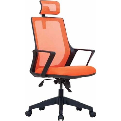 Space Office Elite Manager Chair Plastic Foot-ORANGE